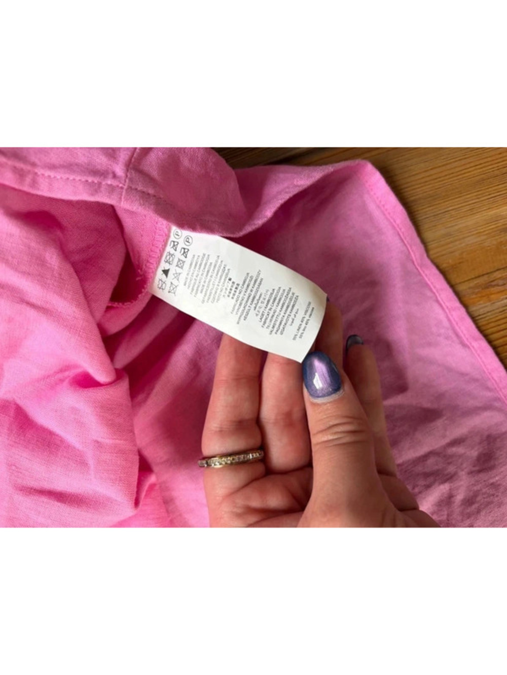 Michael Kors pink linen/viscose off shoulder top M - Picture 3 of 4